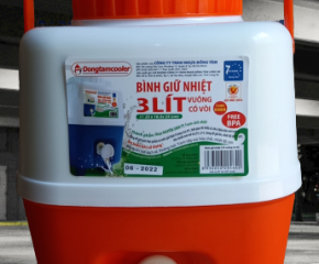 Bình Giữ nhiệt 3L vuông vòi DT464