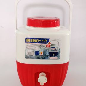 Bình giữ nhiệt có vòi 6,5 lít vuông DT0462