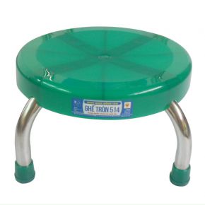 Ghế tròn chân inox 514